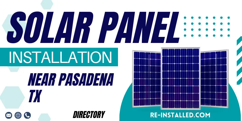 Solar Panel Installations near Pasadena TX