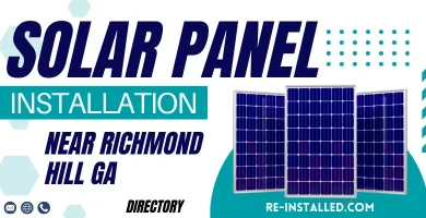 Solar Panel Installations near Richmond Hill GA